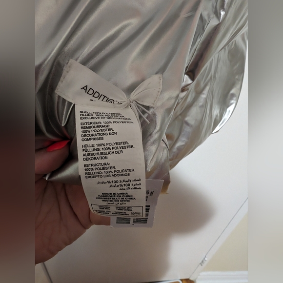 Puffer silver metallic scarf - Picture 3 of 3